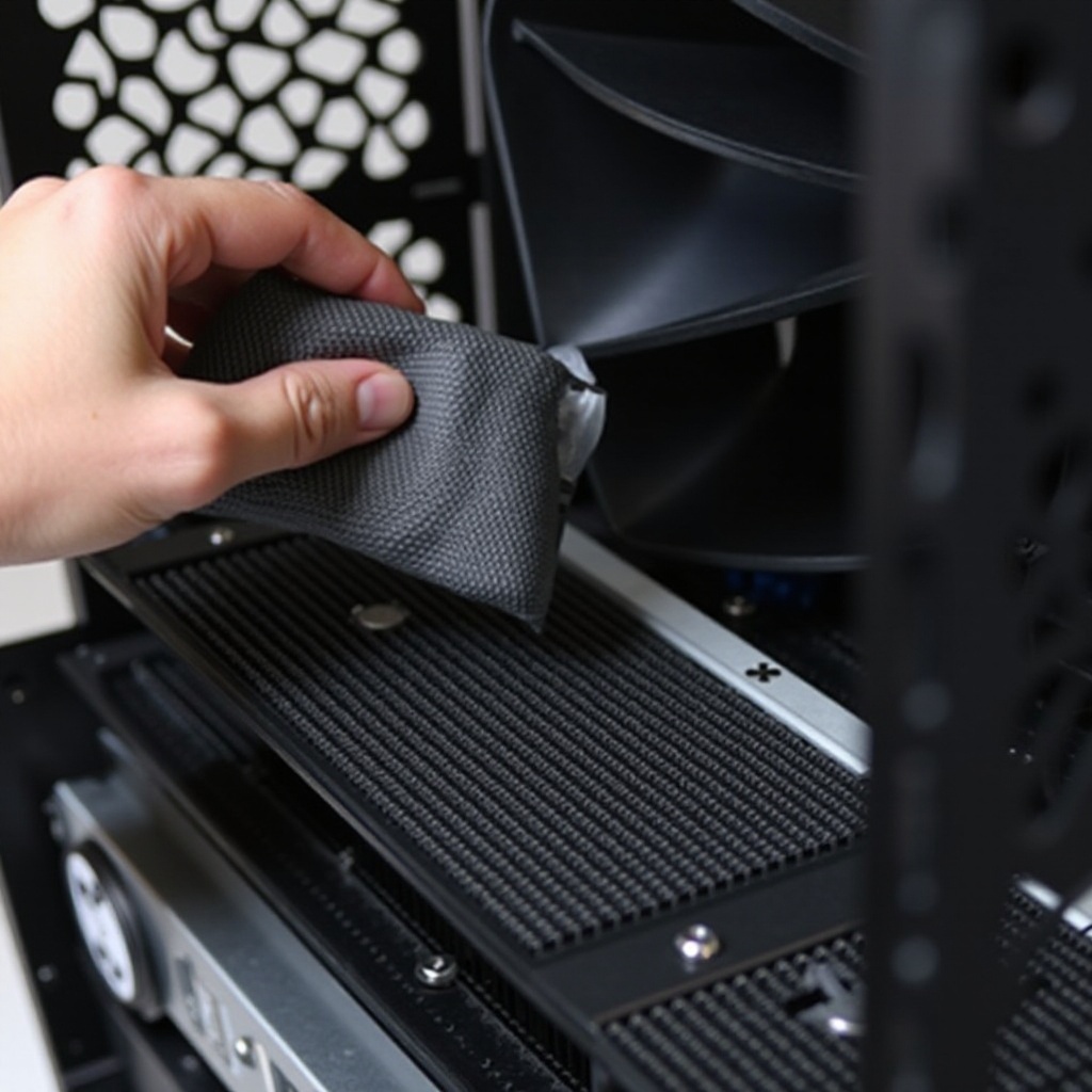 como limpo o radiador do cooler de água aio