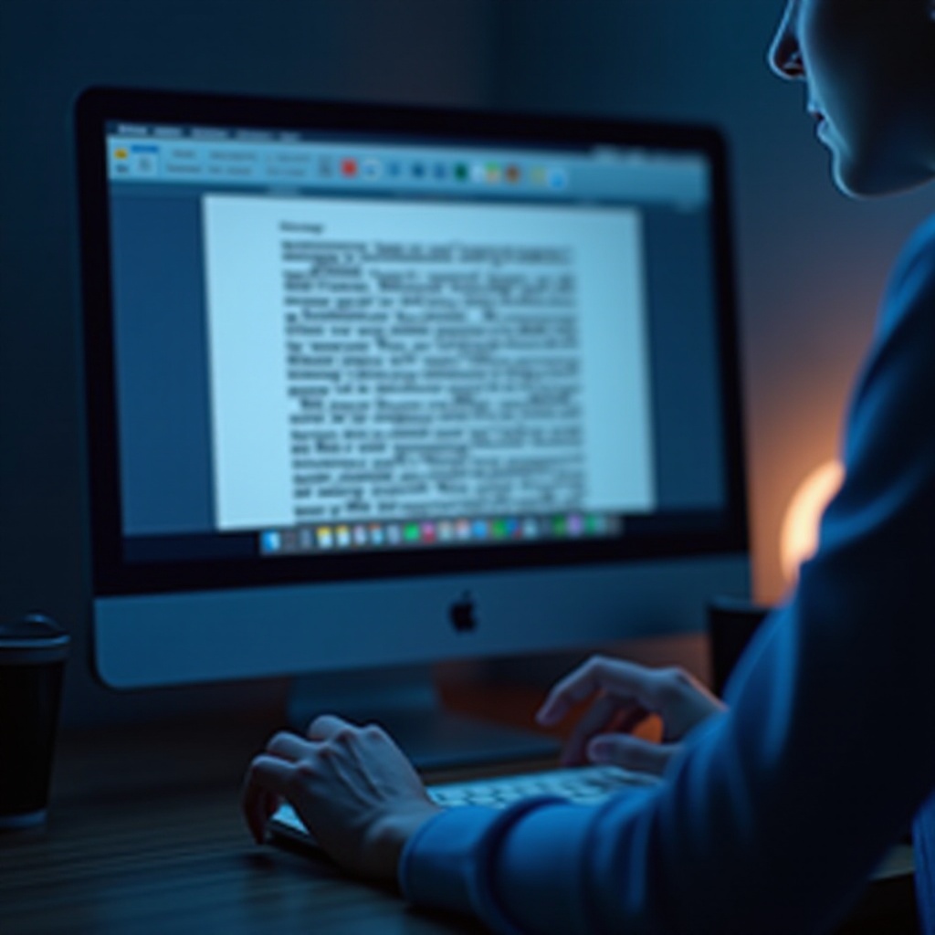 como procurar palavras em um documento no mac