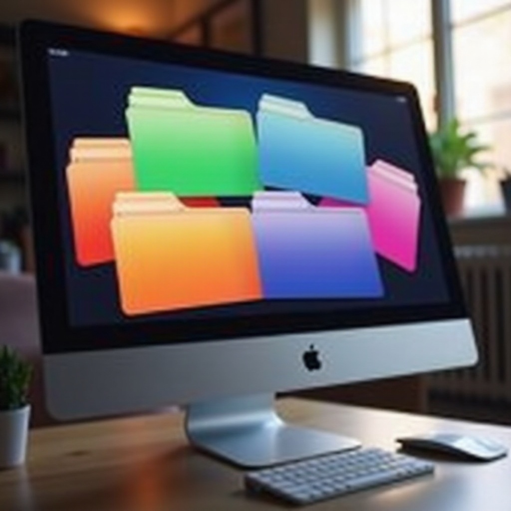 cách thay đổi màu thư mục trên mac