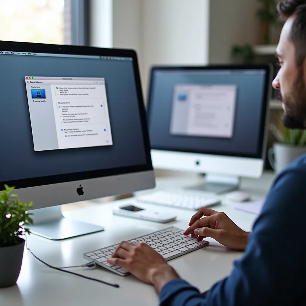 Pengaturan tampilan Mac untuk monitor eksternal