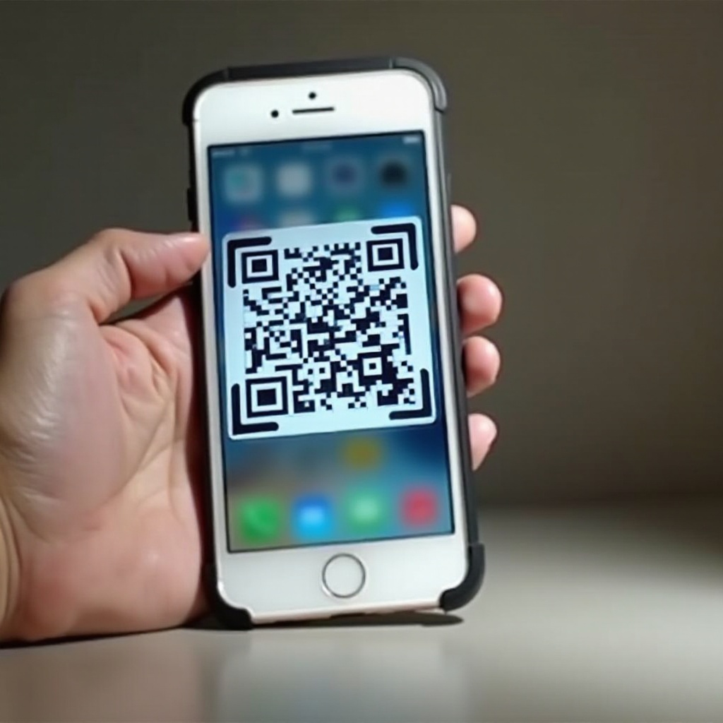 como escanear um código QR de uma captura de tela no iPhone
