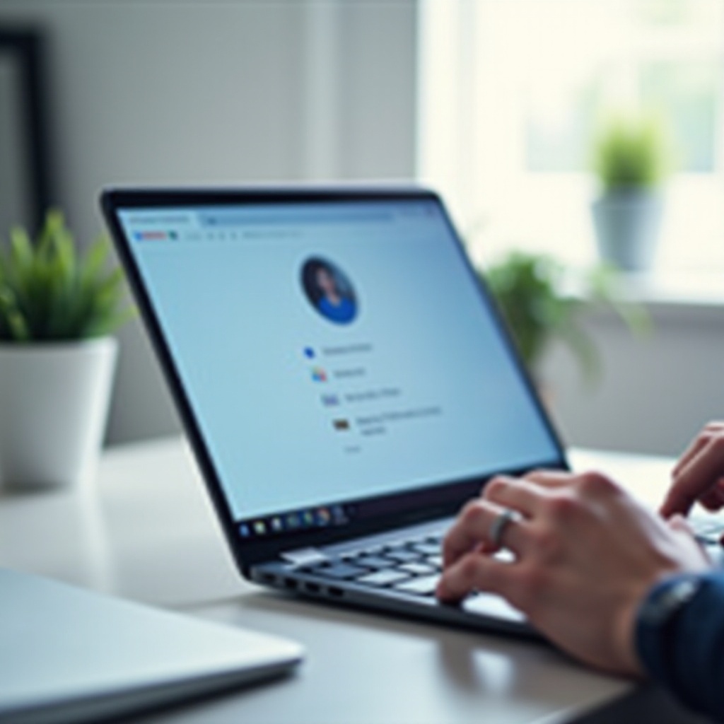 cara mengganti foto profil di Chromebook
