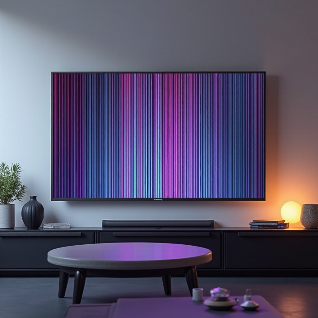 perbaikan TV Samsung garis vertikal